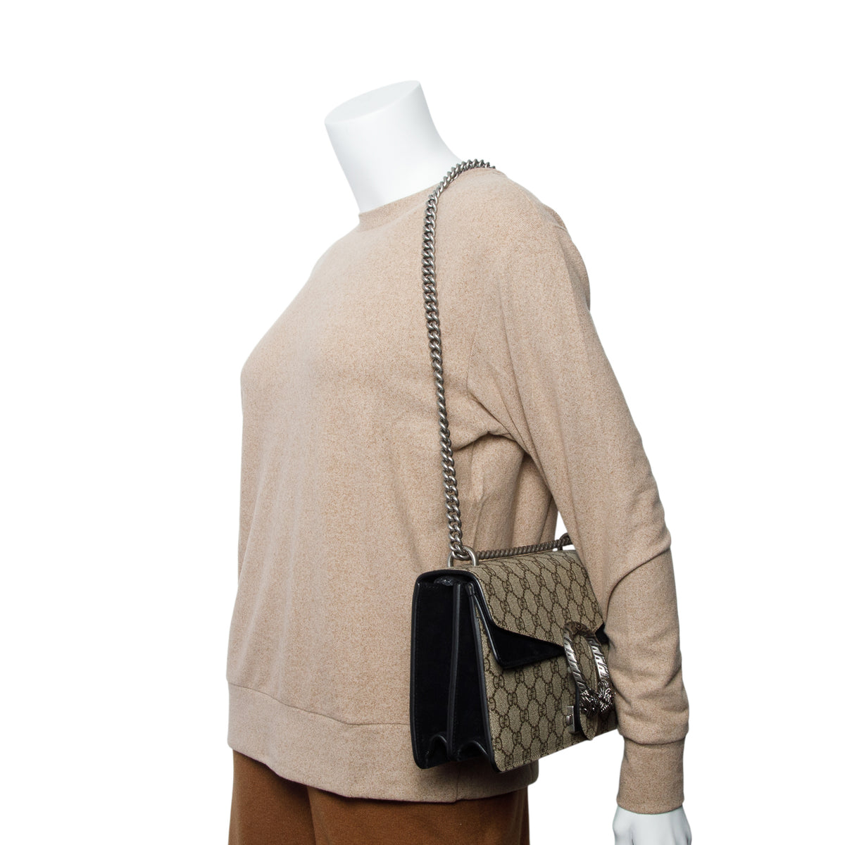 Gucci GG Supreme Monogram Small Dionysus Shoulder Bag
