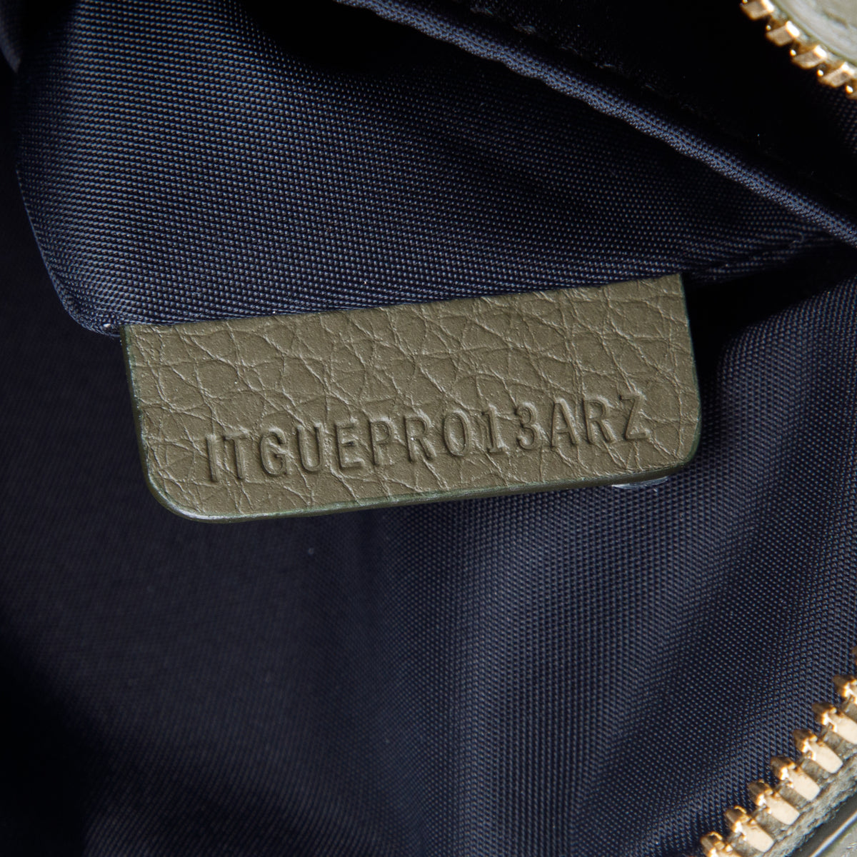 Burberry Green Grainy Leather Small Camera Bag