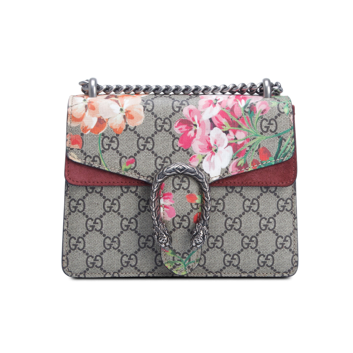 Gucci GG Supreme Monogram Blooms Dionysus Mini Shoulder Bag