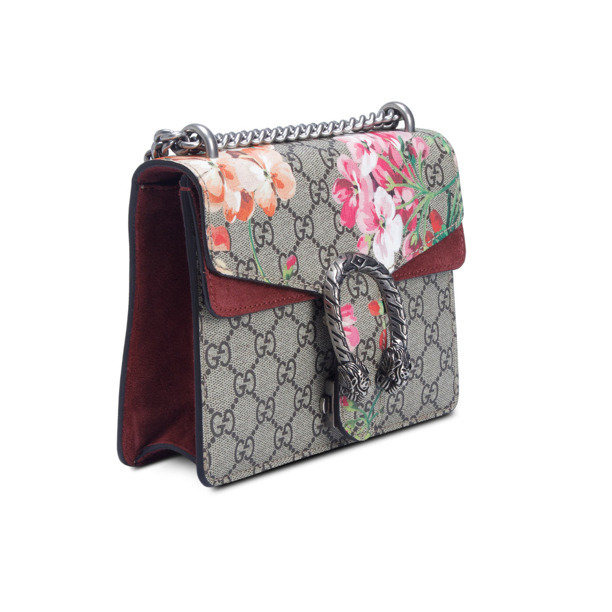 Gucci GG Supreme Monogram Blooms Dionysus Mini Shoulder Bag