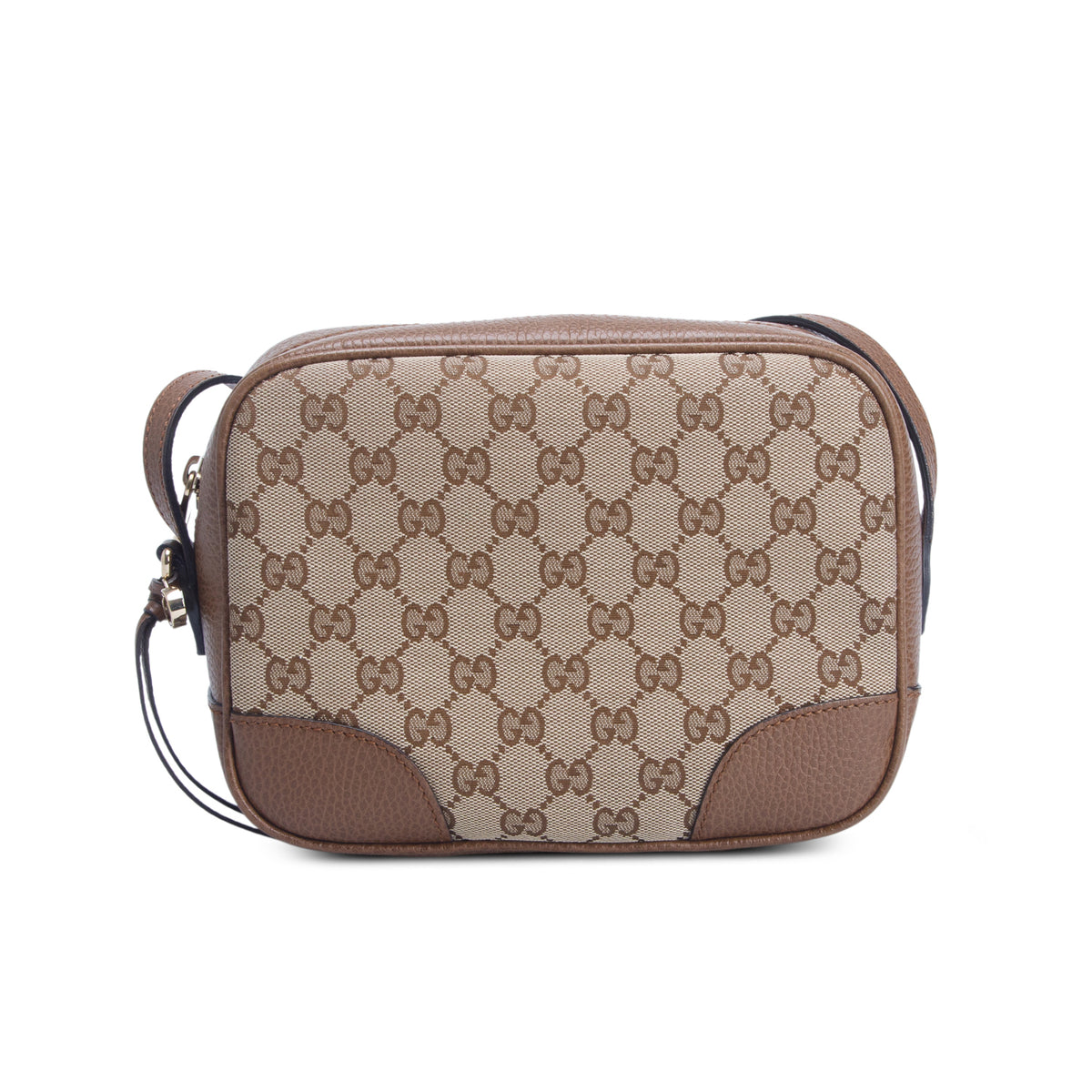 Gucci Brown Monogram Mini Bree Camera Bag