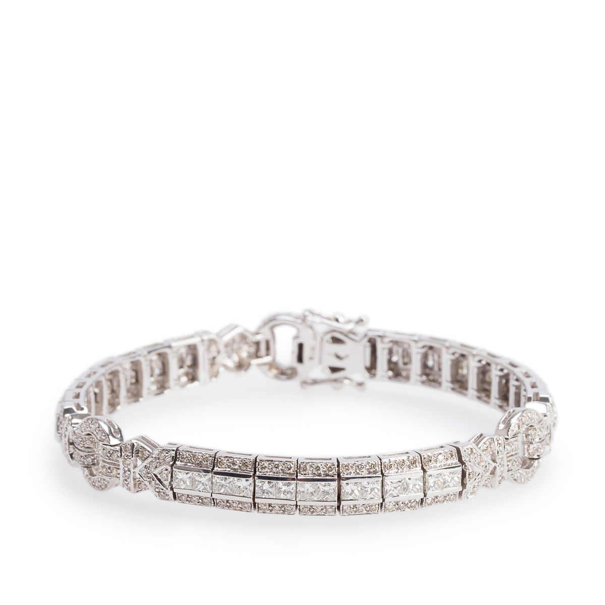 18k White Gold 4.85 tcw. Diamond Bracelet