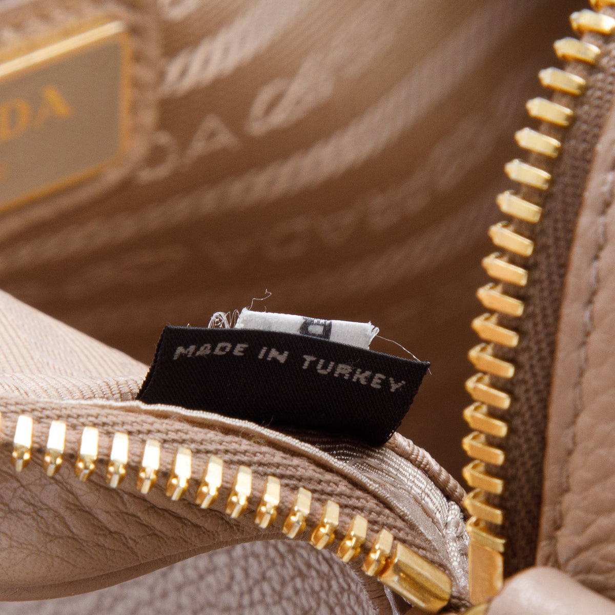 Prada Beige Vitello Phenix Camera Bag