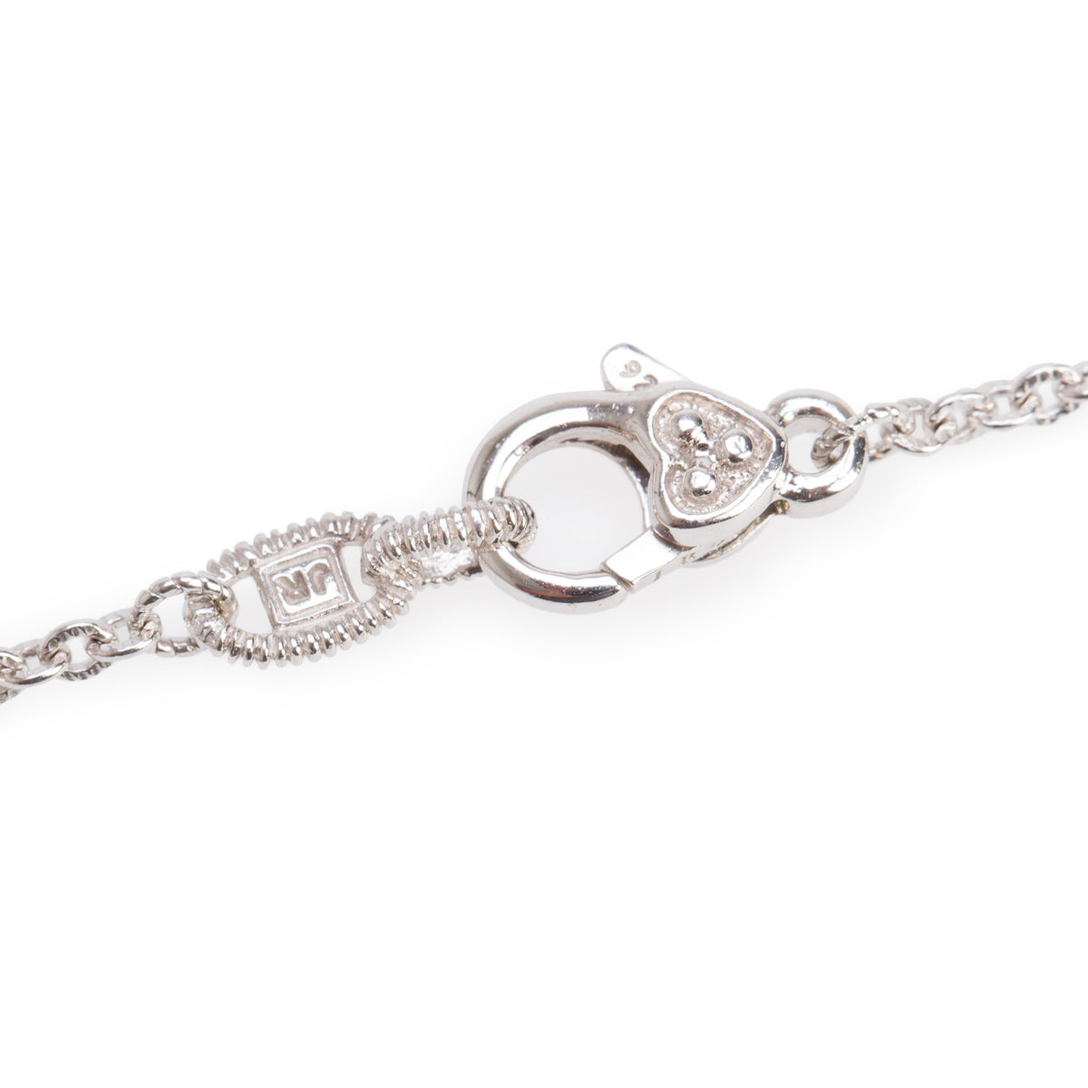 Judith Ripka Sterling Silver Canary Crystal Station Necklace