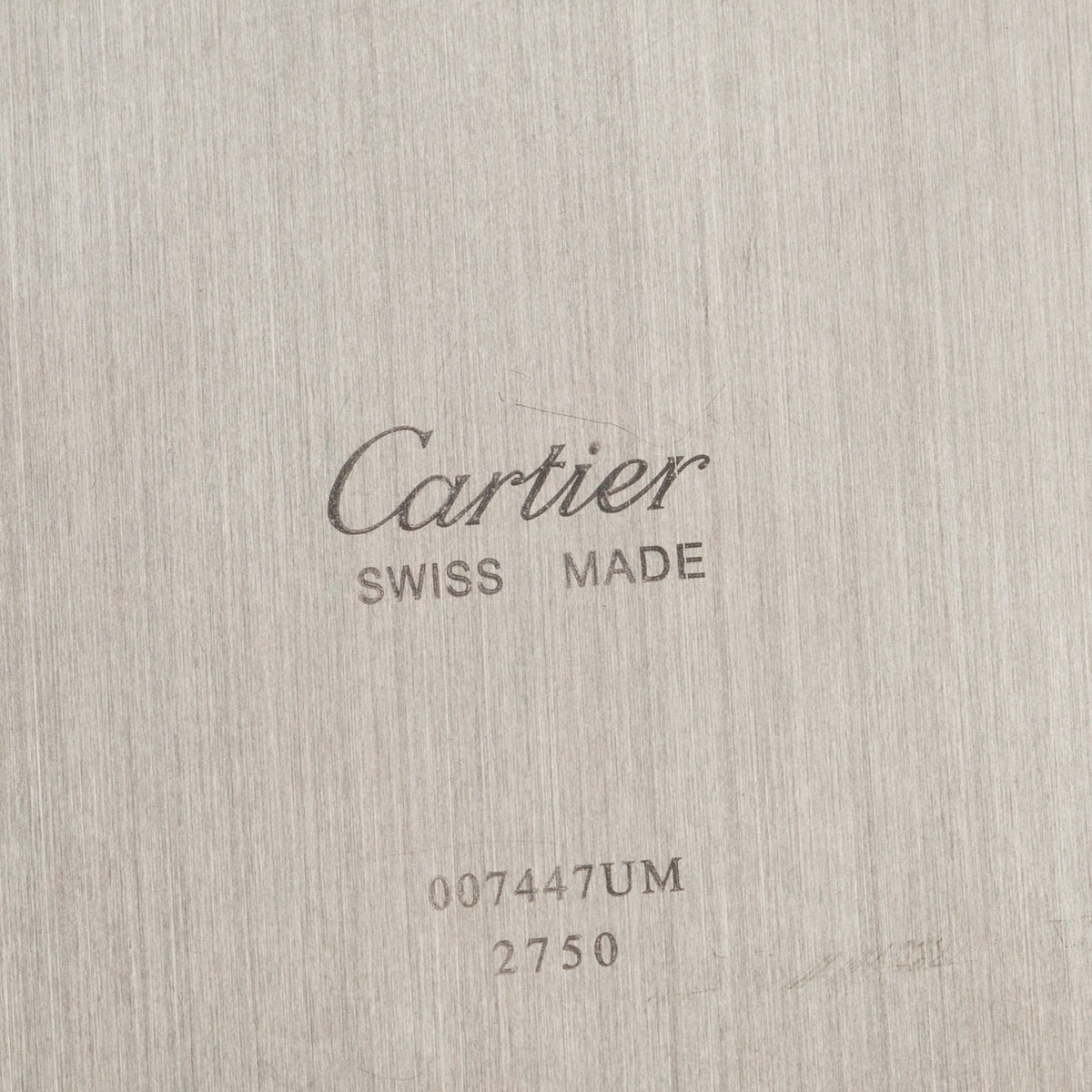 Cartier Stainless Steel Santos Travel Alarm Clock