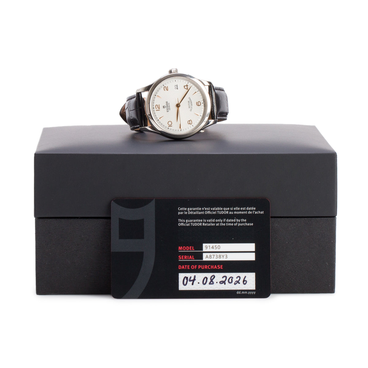 Tudor 2026 Stainless Steel 1926 36 MM Automatic Watch Silver Dial 91450 w/ Box & Papers
