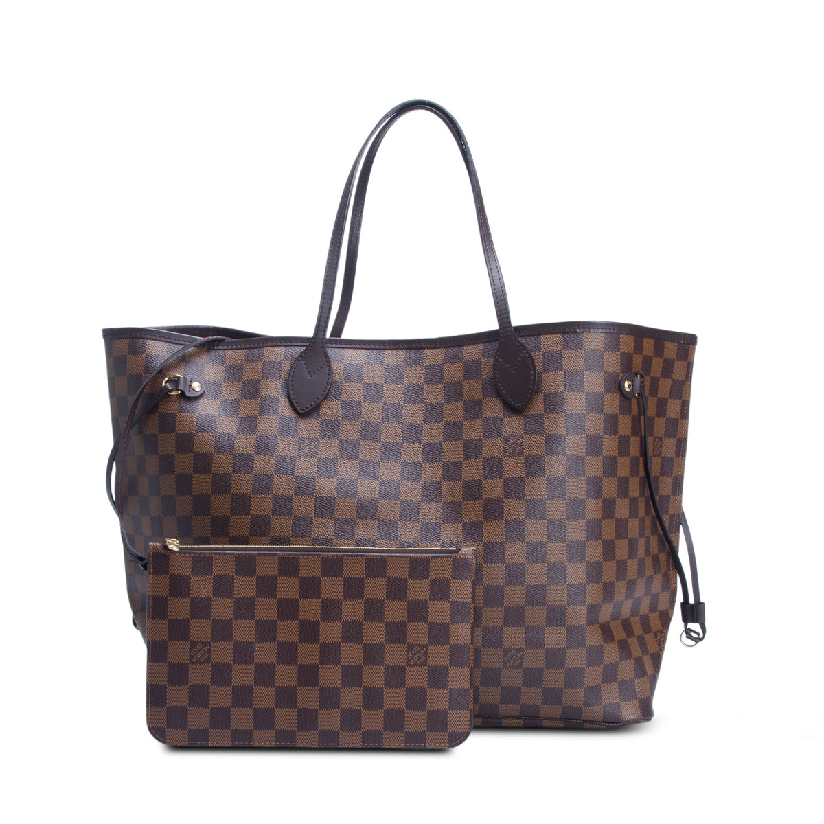 Louis Vuitton Damier Ebene Neverfull GM w/ Pouch
