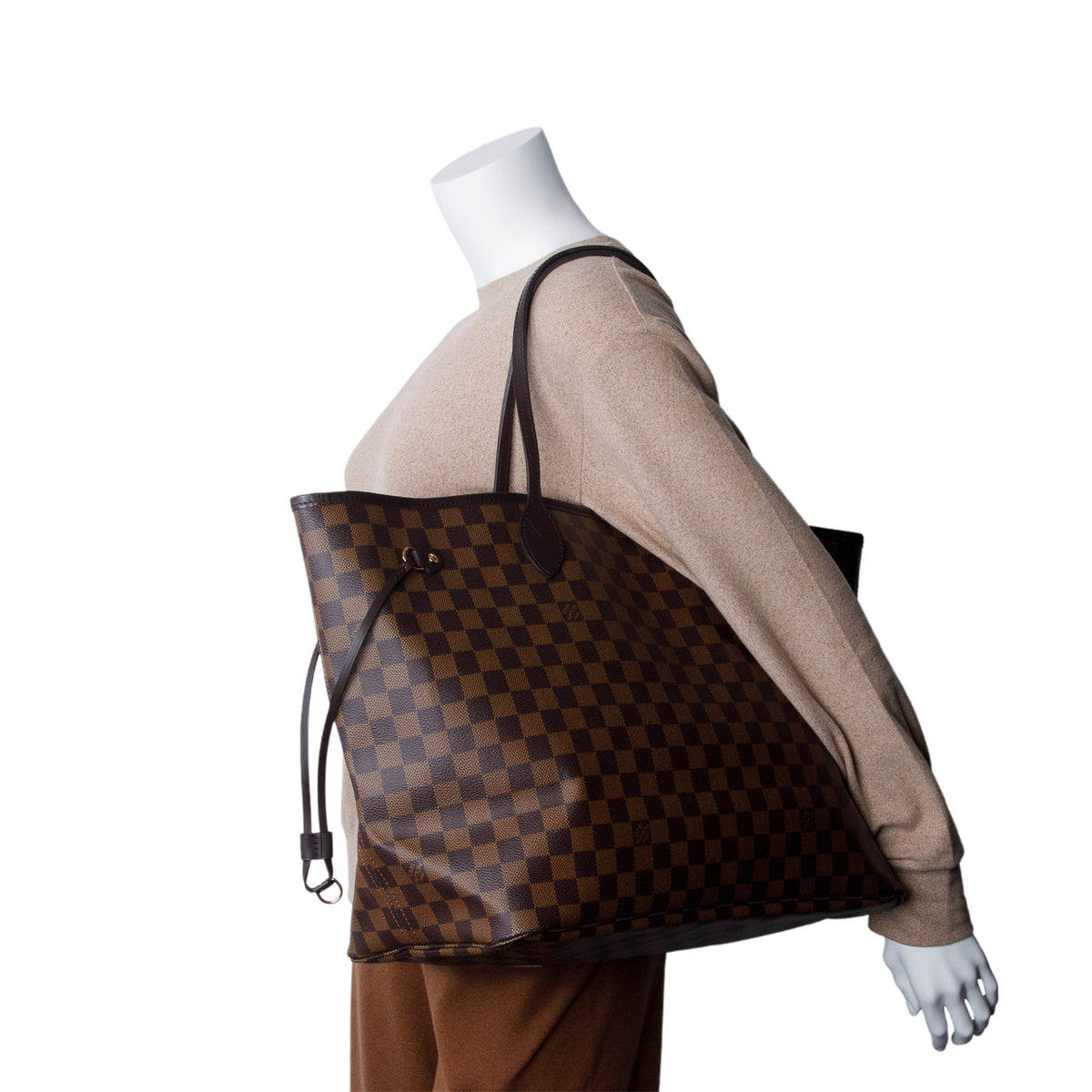 Louis Vuitton Damier Ebene Neverfull GM w/ Pouch