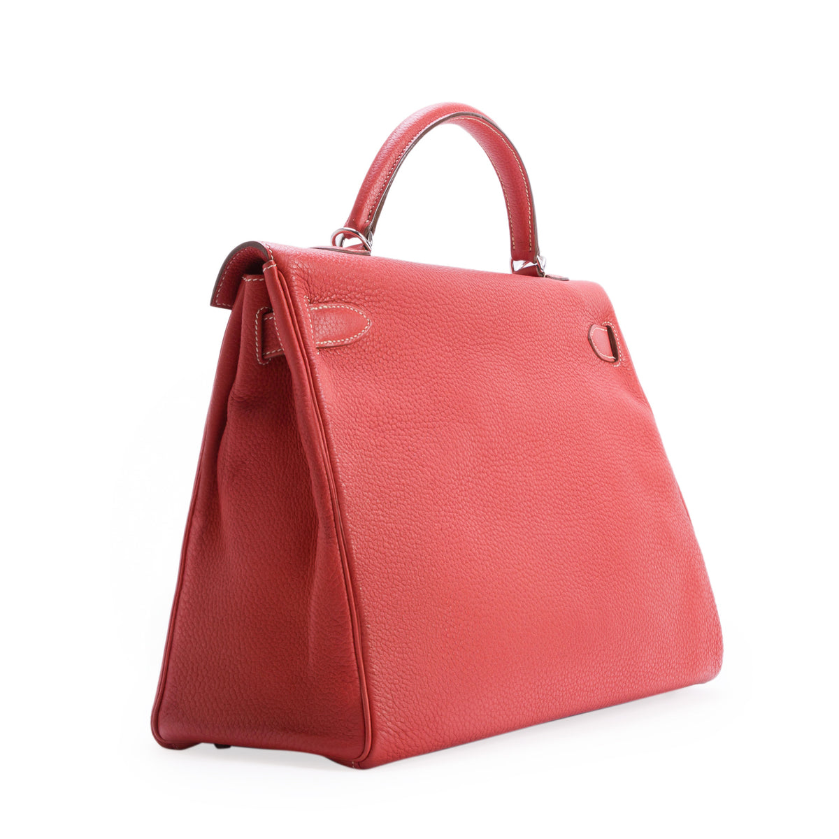 Hermes Orange Poppy Taurillon Clemence Retourne Kelly 40