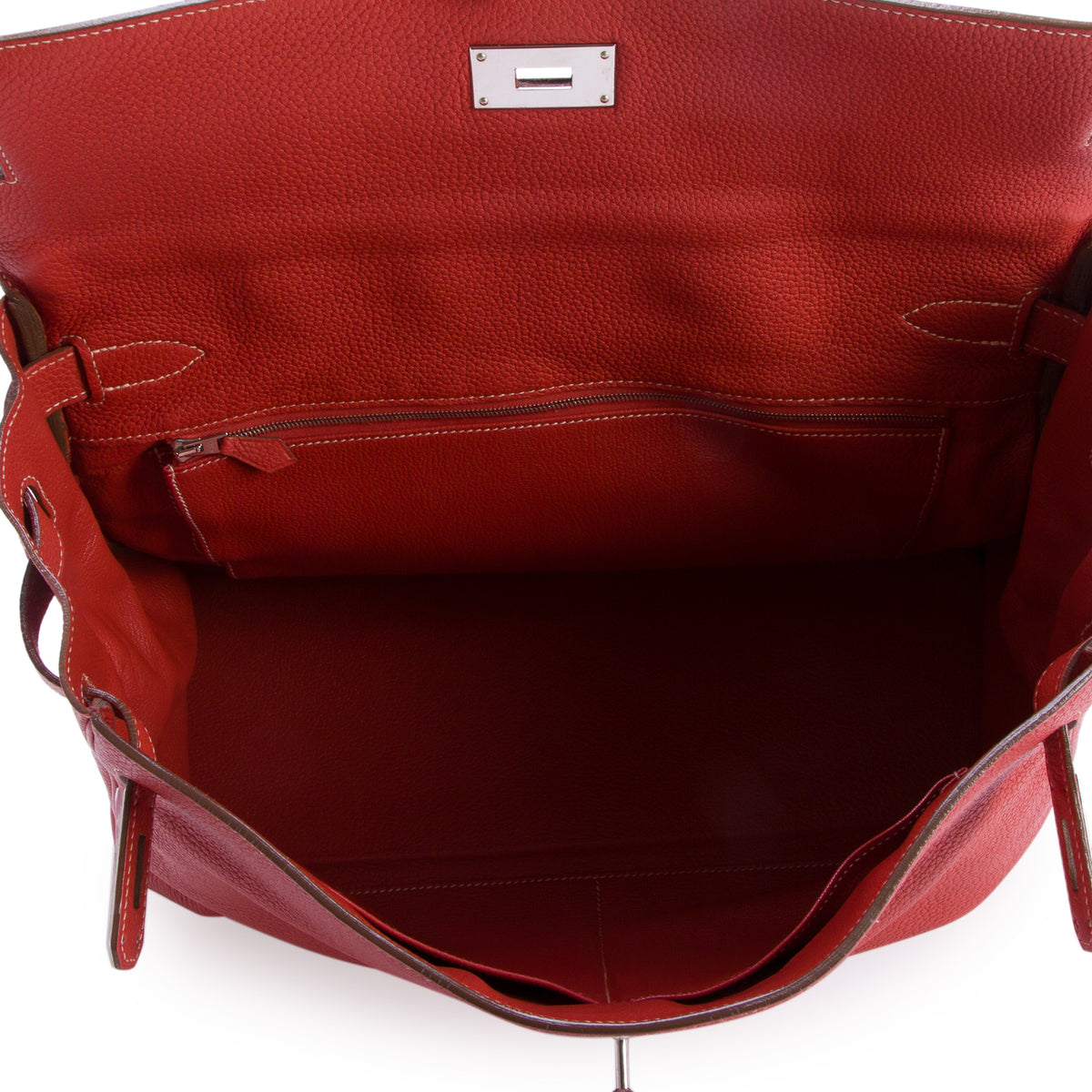 Hermes Orange Poppy Taurillon Clemence Retourne Kelly 40