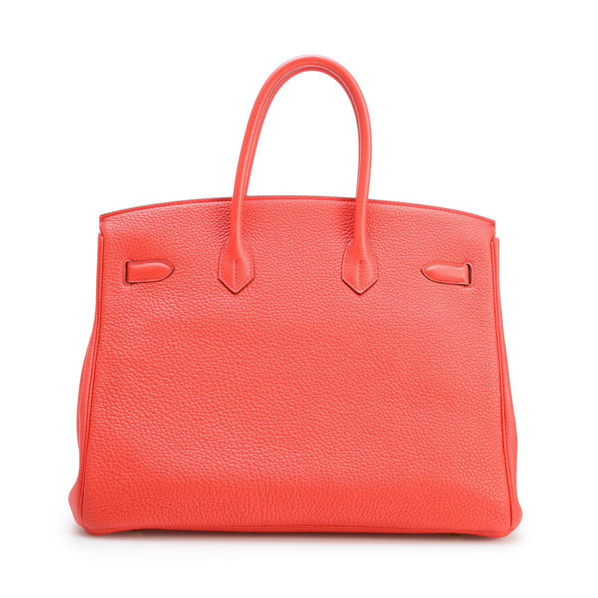 Hermes Orange Feu Taurillon Clemence Birkin 35