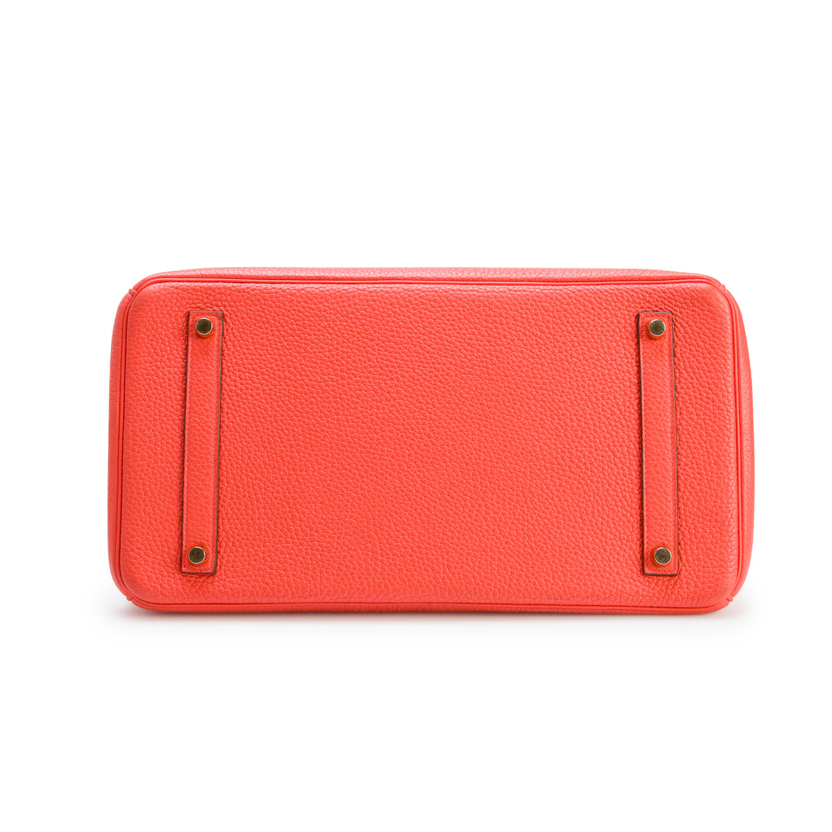 Hermes Orange Feu Taurillon Clemence Birkin 35