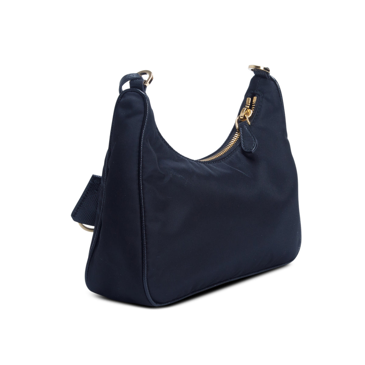 Prada Black Re-Edition 2005 Re-Nylon Bag w/ Box & Straps