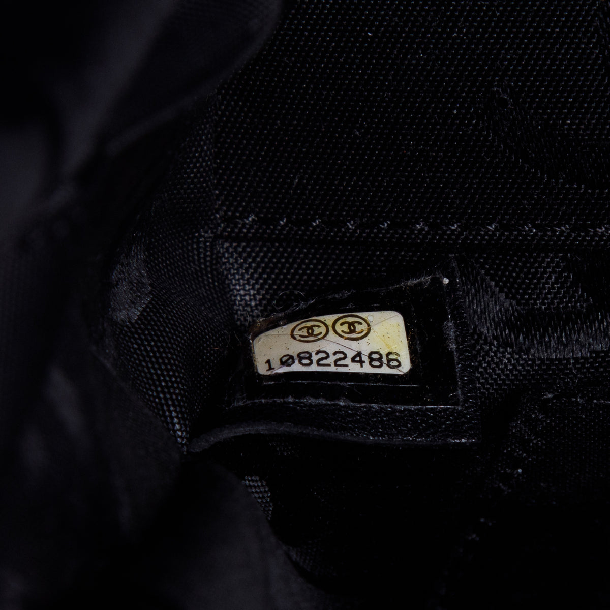 Chanel Black Calfskin Contrast Stich Surpique Bowler w/ Authenticity Card