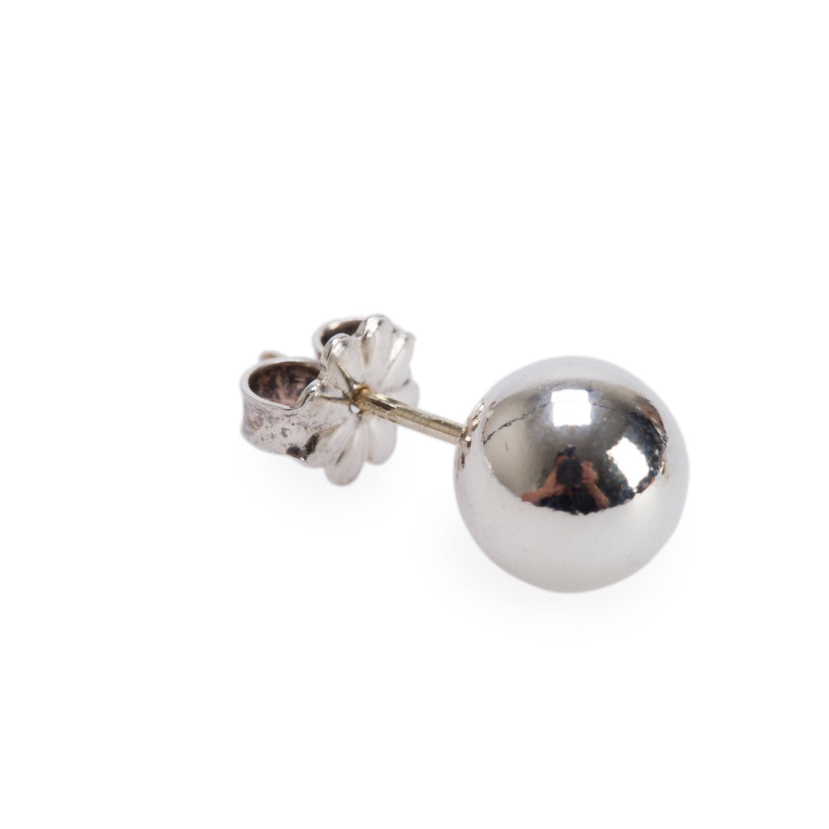 Tiffany & Co. Sterling Silver HardWear 8 MM Ball Earrings