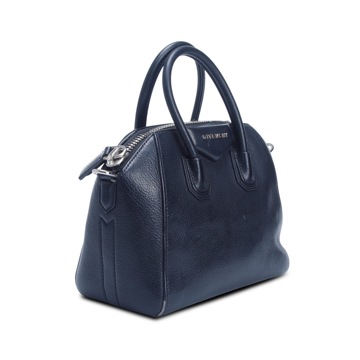 Givenchy Black Leather Mini Antigona Bag w/ Strap
