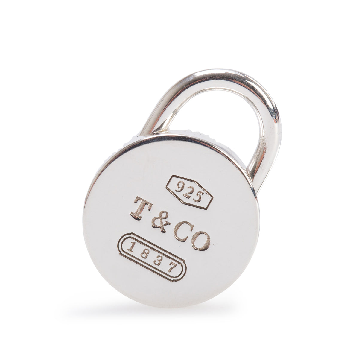 Tiffany & Co. Sterling Silver 1837 Round Lock Charm