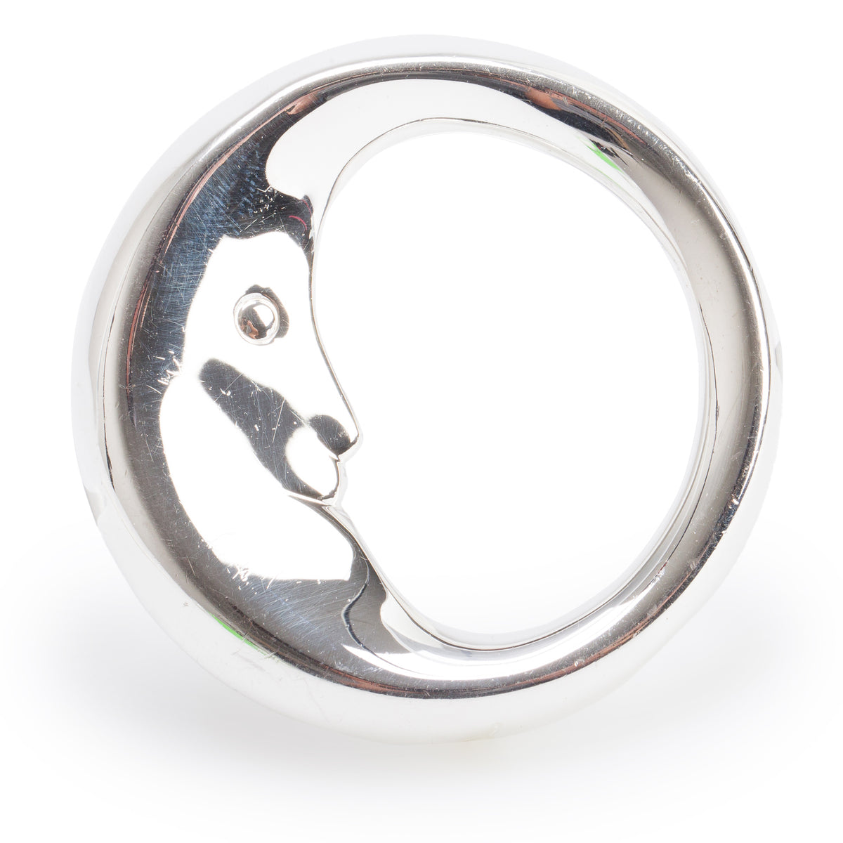 Tiffany & Co. Vintage Sterling Silver Half Moon Baby Rattle
