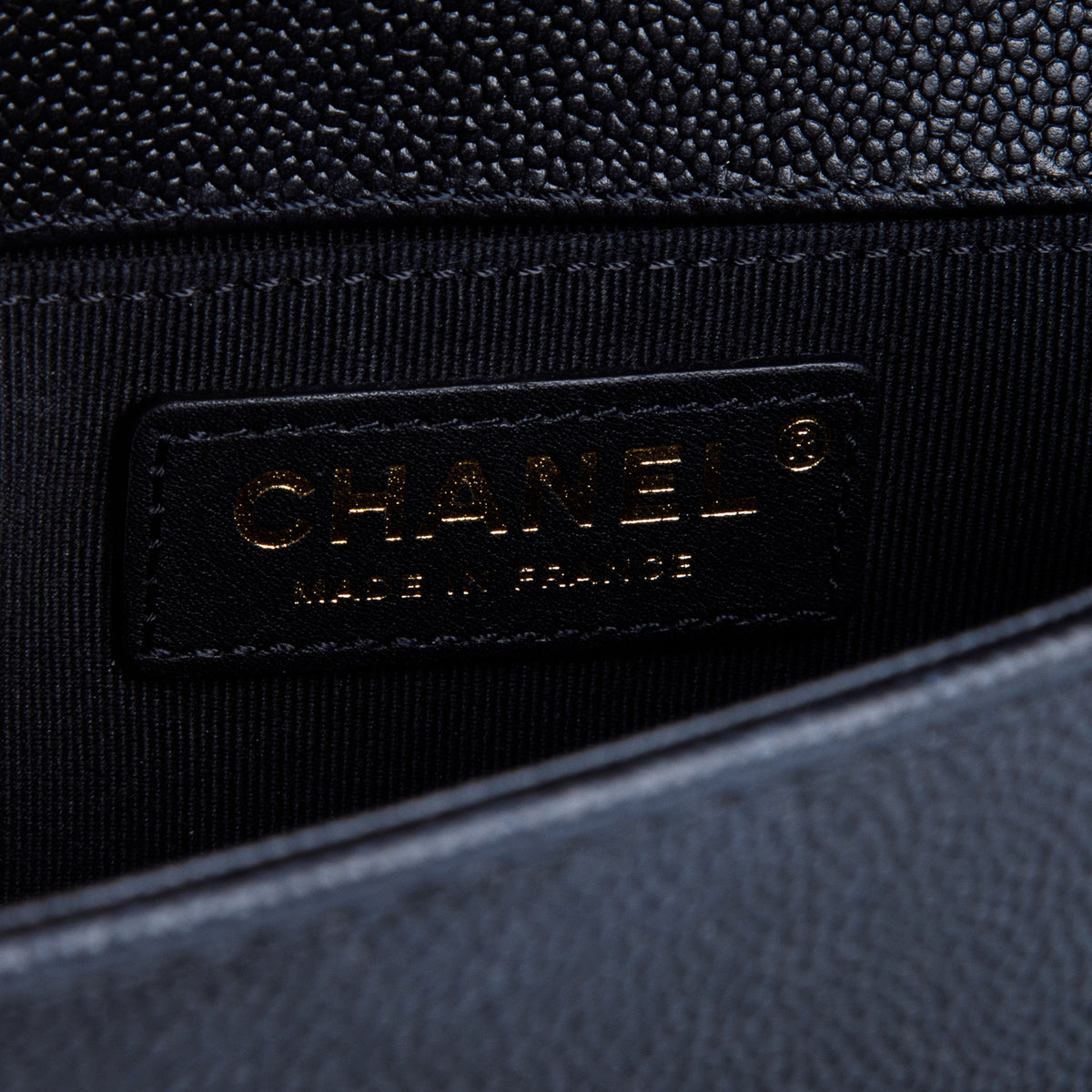 Chanel 2021 Black Caviar Quilted Small Chain Around Boy Flap w/ Box & Receipt