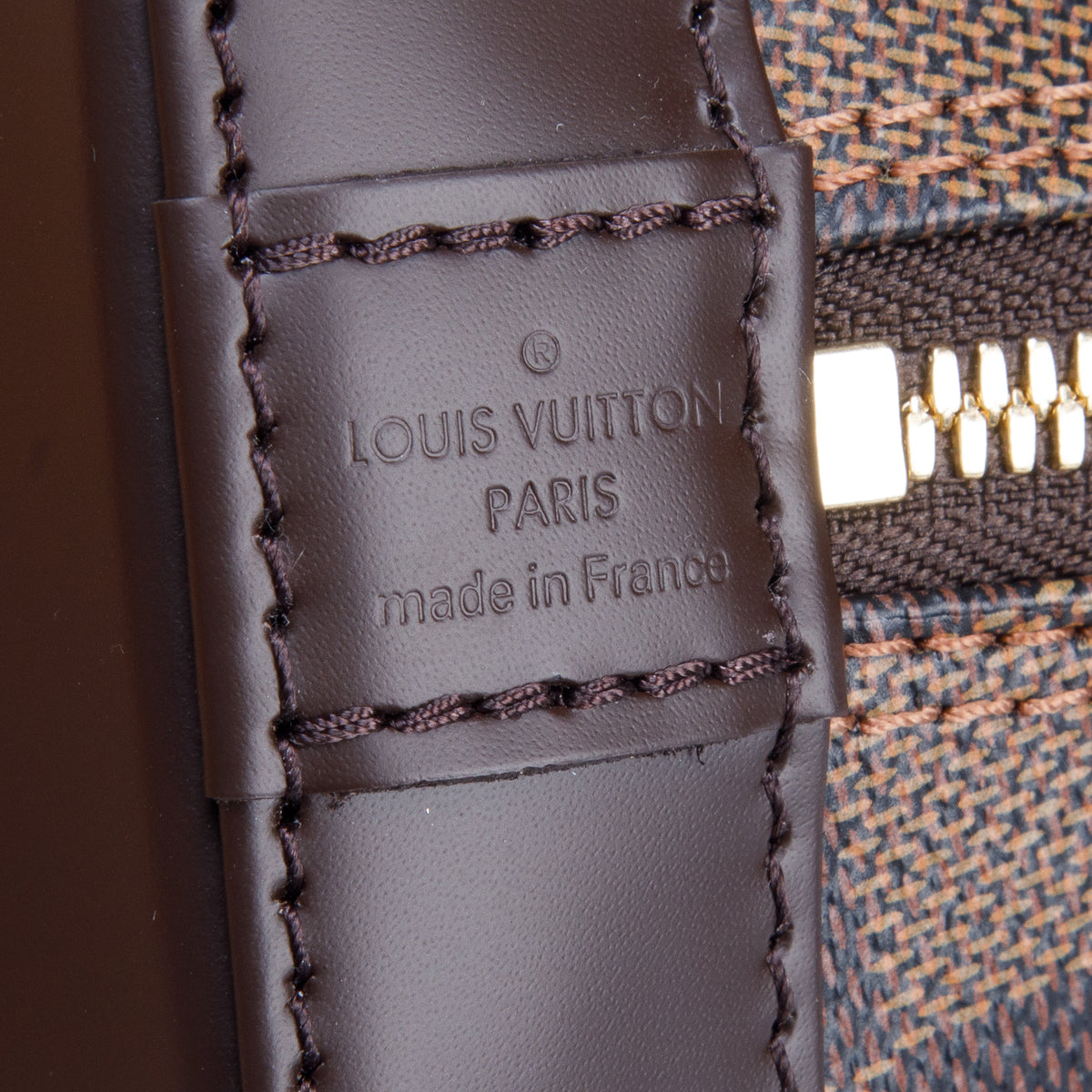 Louis Vuitton 2021 Damier Ebene Alma BB w/ Box, Strap & Receipt