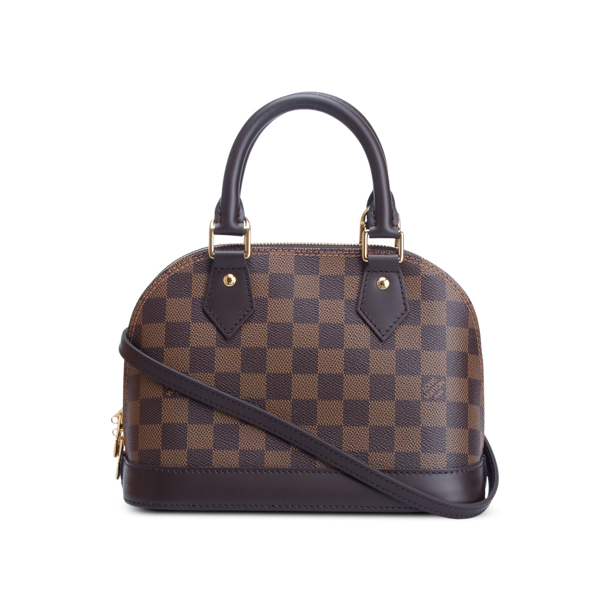 Louis Vuitton 2021 Damier Ebene Alma BB w/ Box, Strap & Receipt
