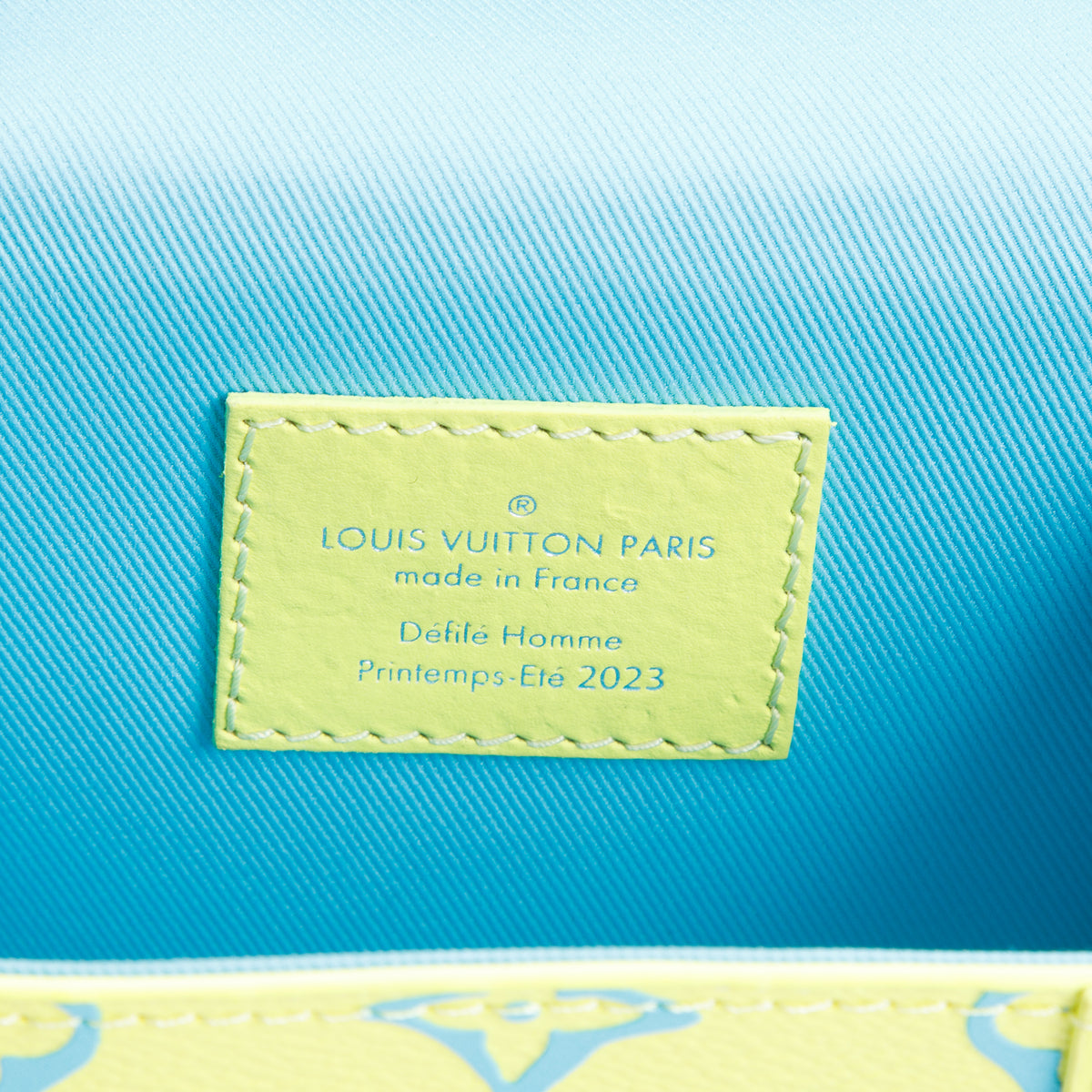 Louis Vuitton 2023 Green/Blue Monogram Playground Vertical Trunk Wearable Wallet w/ Strap