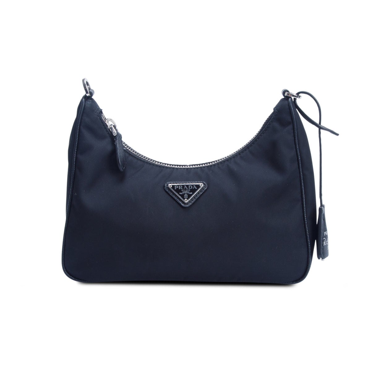 Prada 2021 Black Re-Edition 2005 Re-Nylon Bag w/ Box, Authenticity Card & Straps