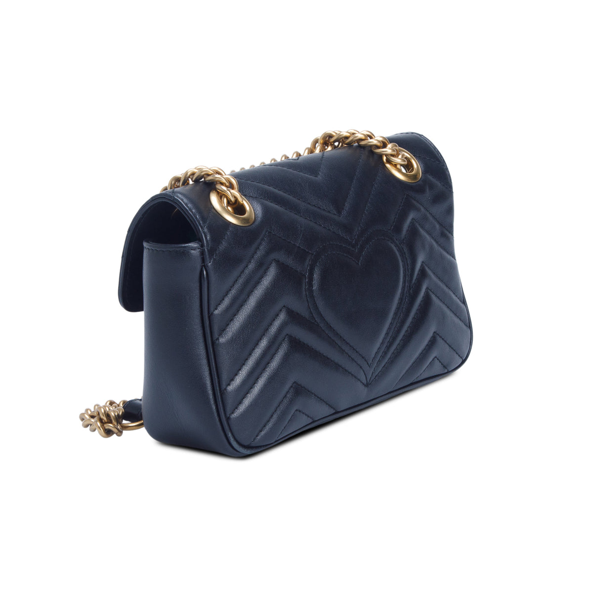 Gucci Black GG Marmont Matelasse Small Shoulder Bag