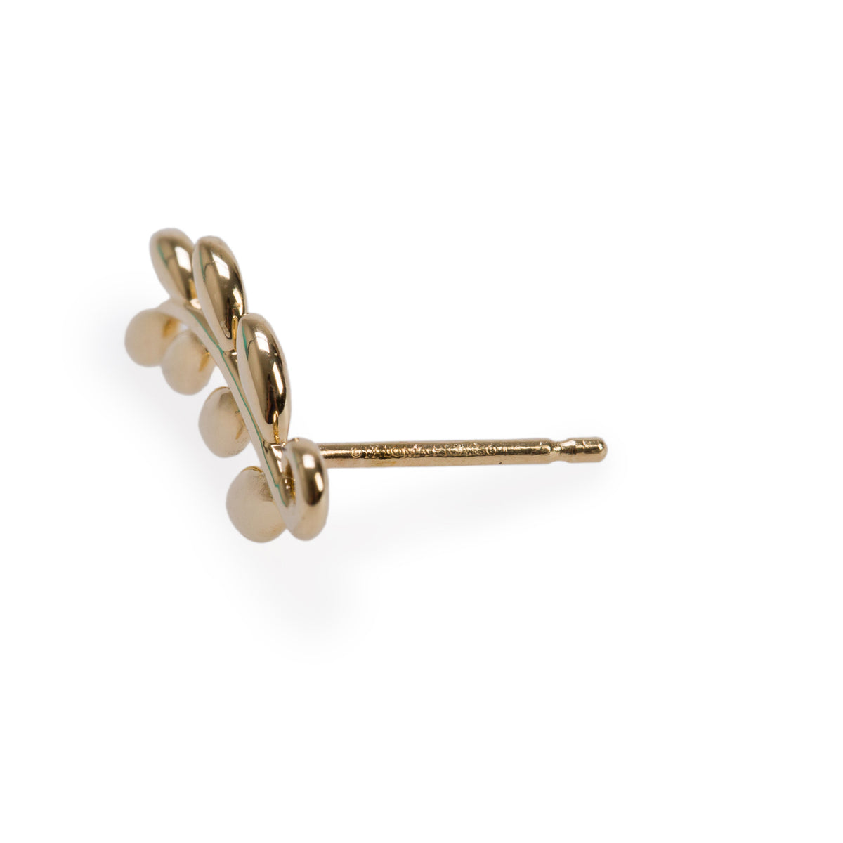 Tiffany & Co. Paloma Picasso 18k Yellow Olive Leaf Climber Earrings w/ Box