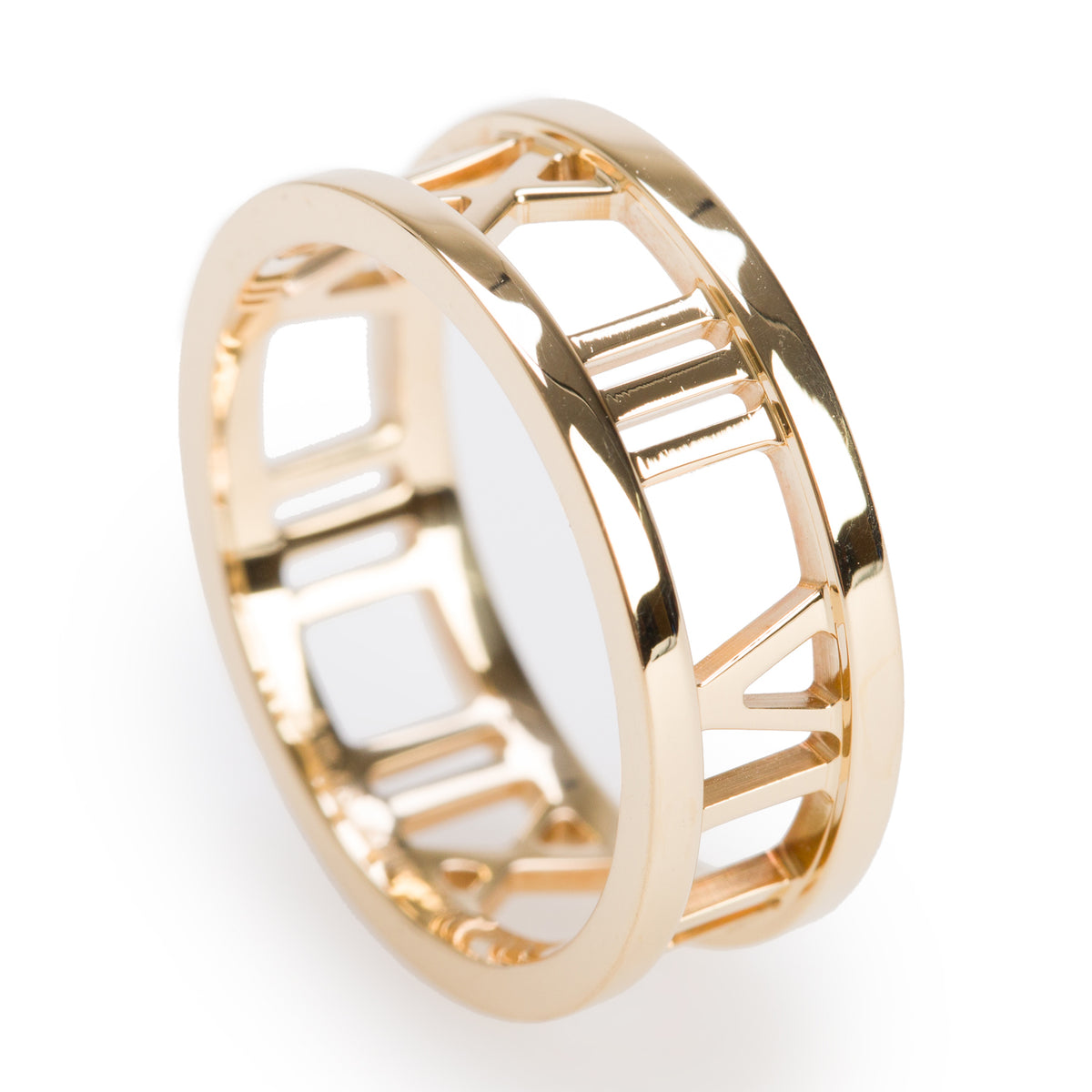 Tiffany & Co. 18k Yellow Gold Atlas Open Band Ring, Size 6.75