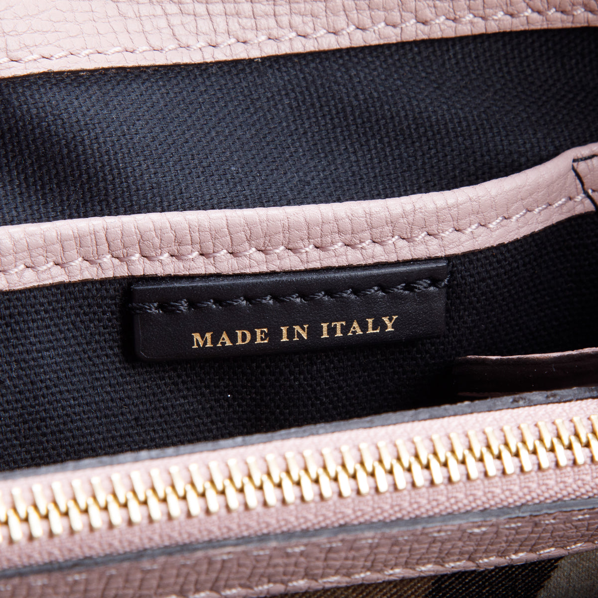 Burberry Pink Derby Calfskin House Check Medium Camberley Bag