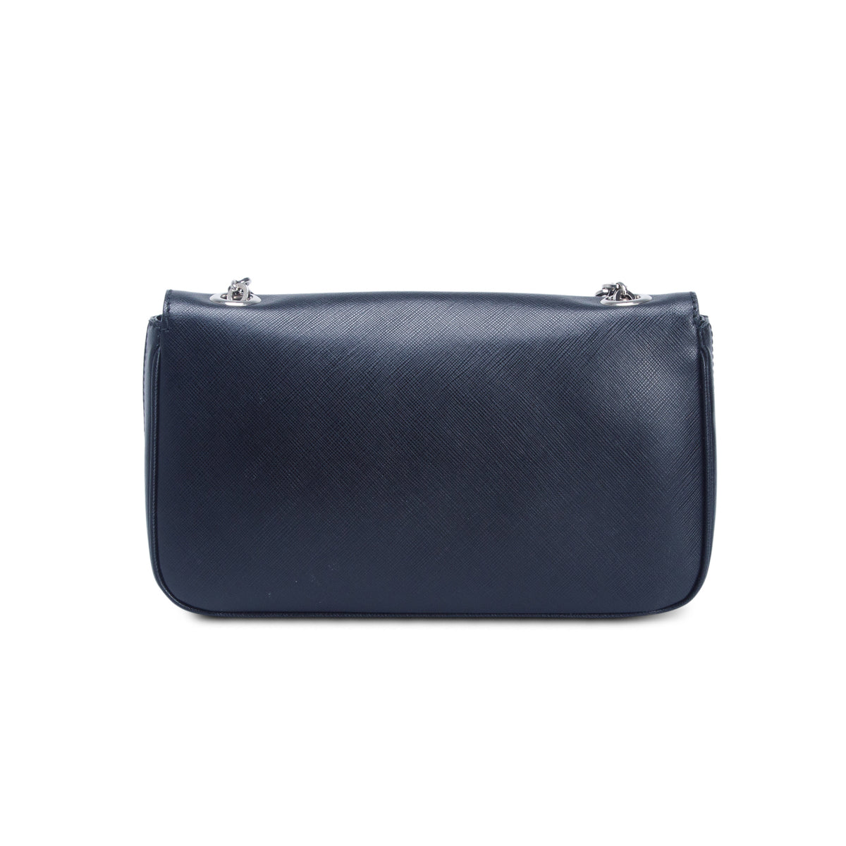 Ferragamo Black Leather Chain Shoulder Bag