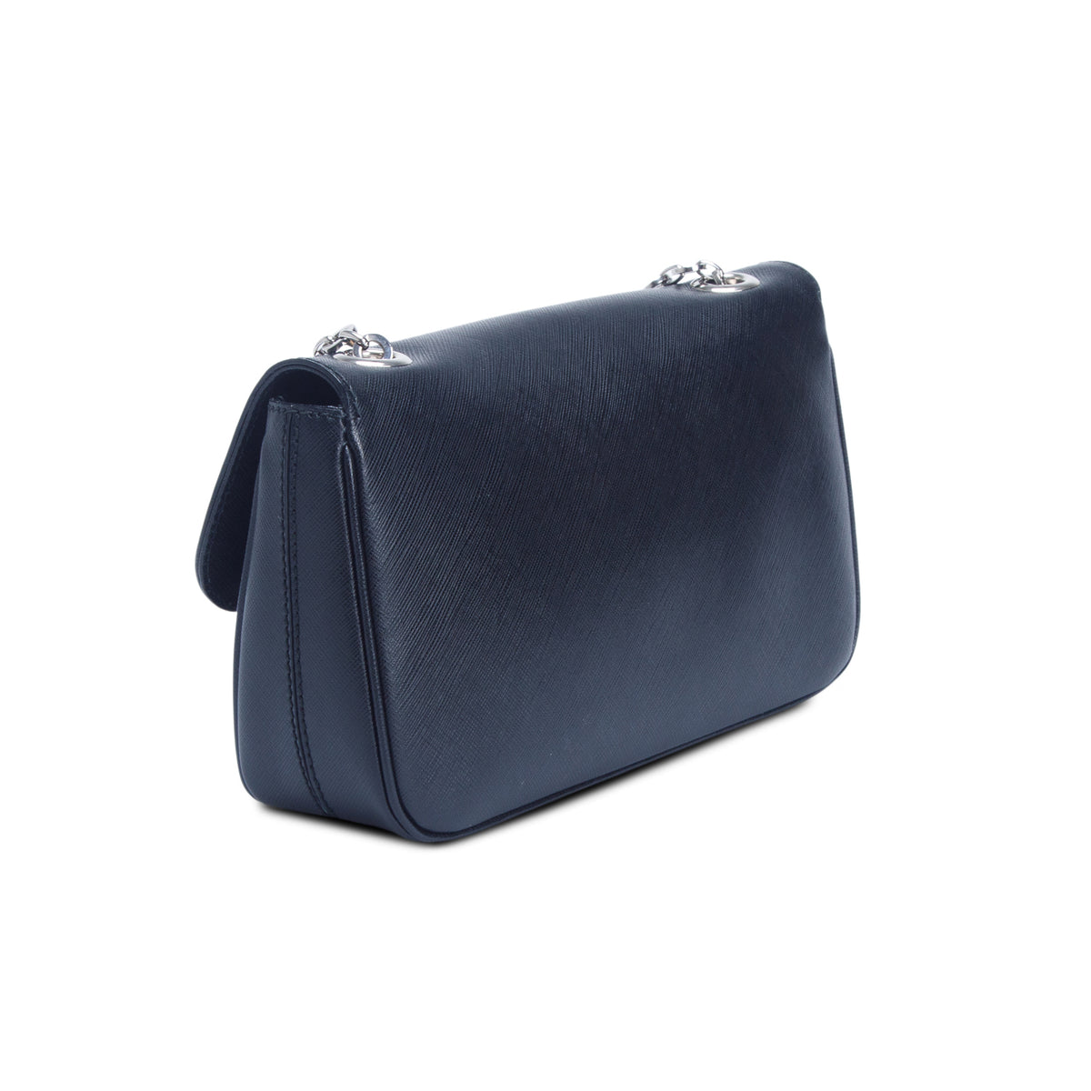 Ferragamo Black Leather Chain Shoulder Bag