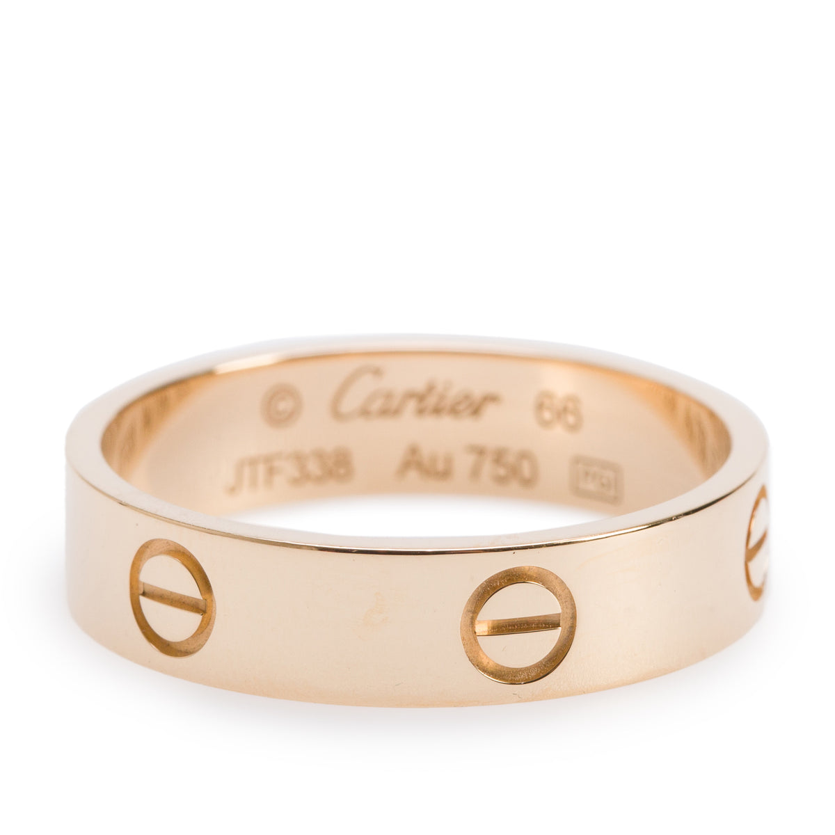 Cartier 18k Yellow Gold 5.5 MM Love Ring, Classic Model, Size 66 11.5