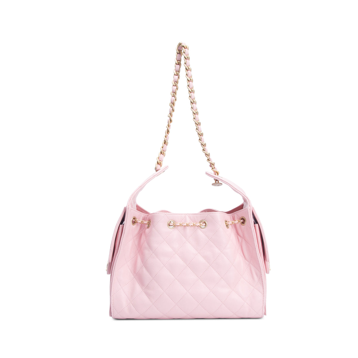 Chanel Pink Caviar Quilted Small Chanel 25 Handbag w/ Box