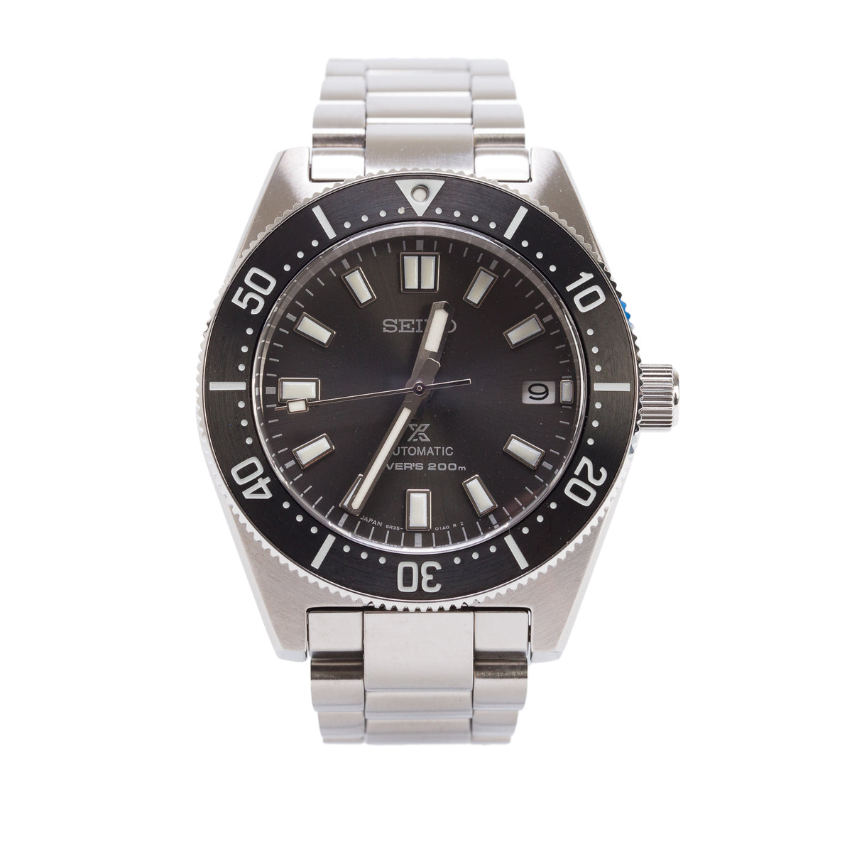 Seiko Stainless Steel Prospex Diver's 200M 40 MM Automatic Watch Grey Dial SPB143J1 w/ Box