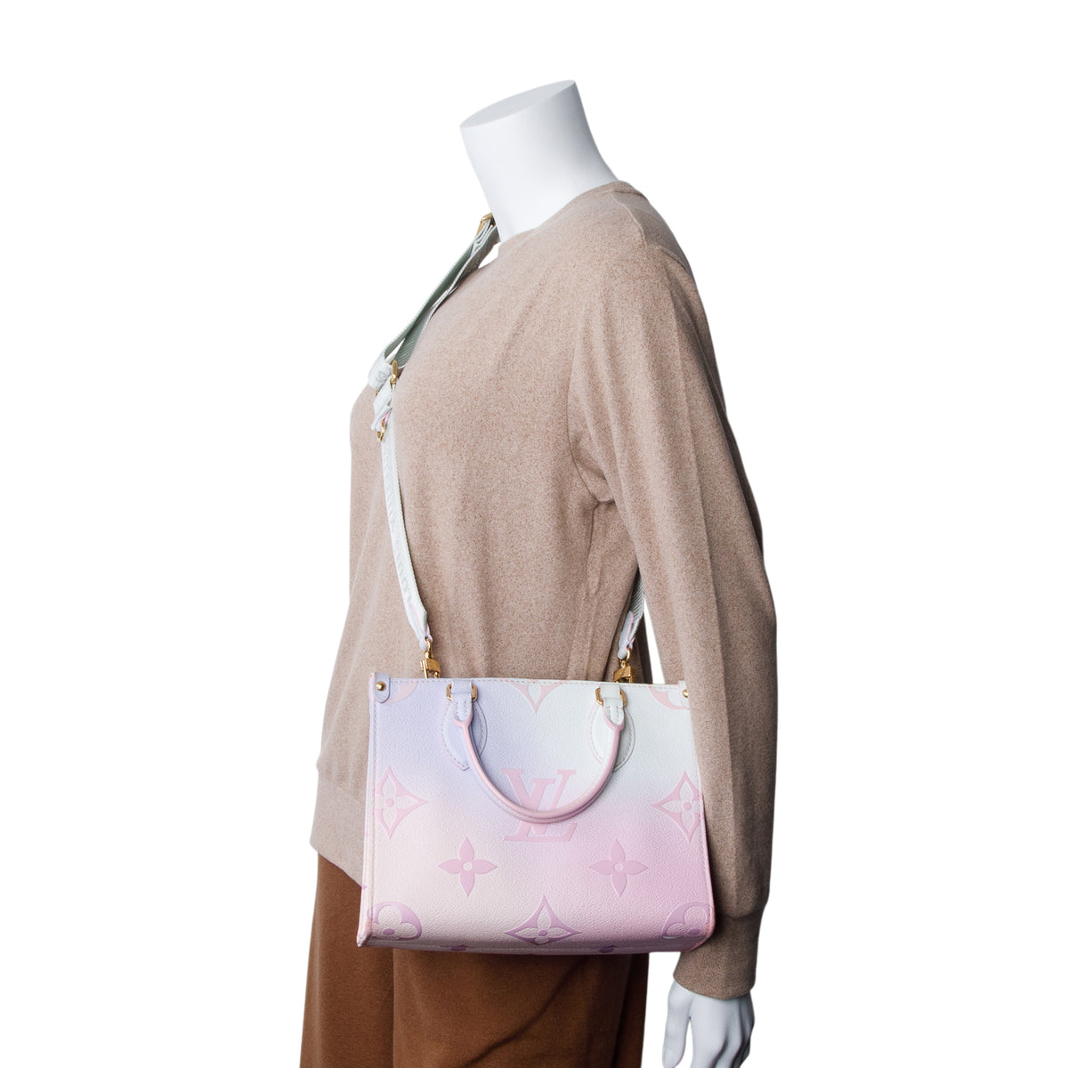 Louis Vuitton Sunrise Pastel Multicolor Monogram Giant Spring In The City Onthego PM w/ Strap