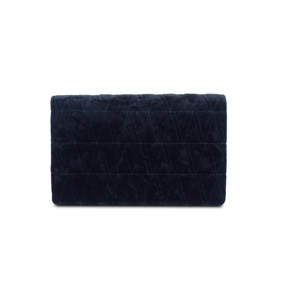 Versace Black Velvet Vitrus Clutch w/ Strap