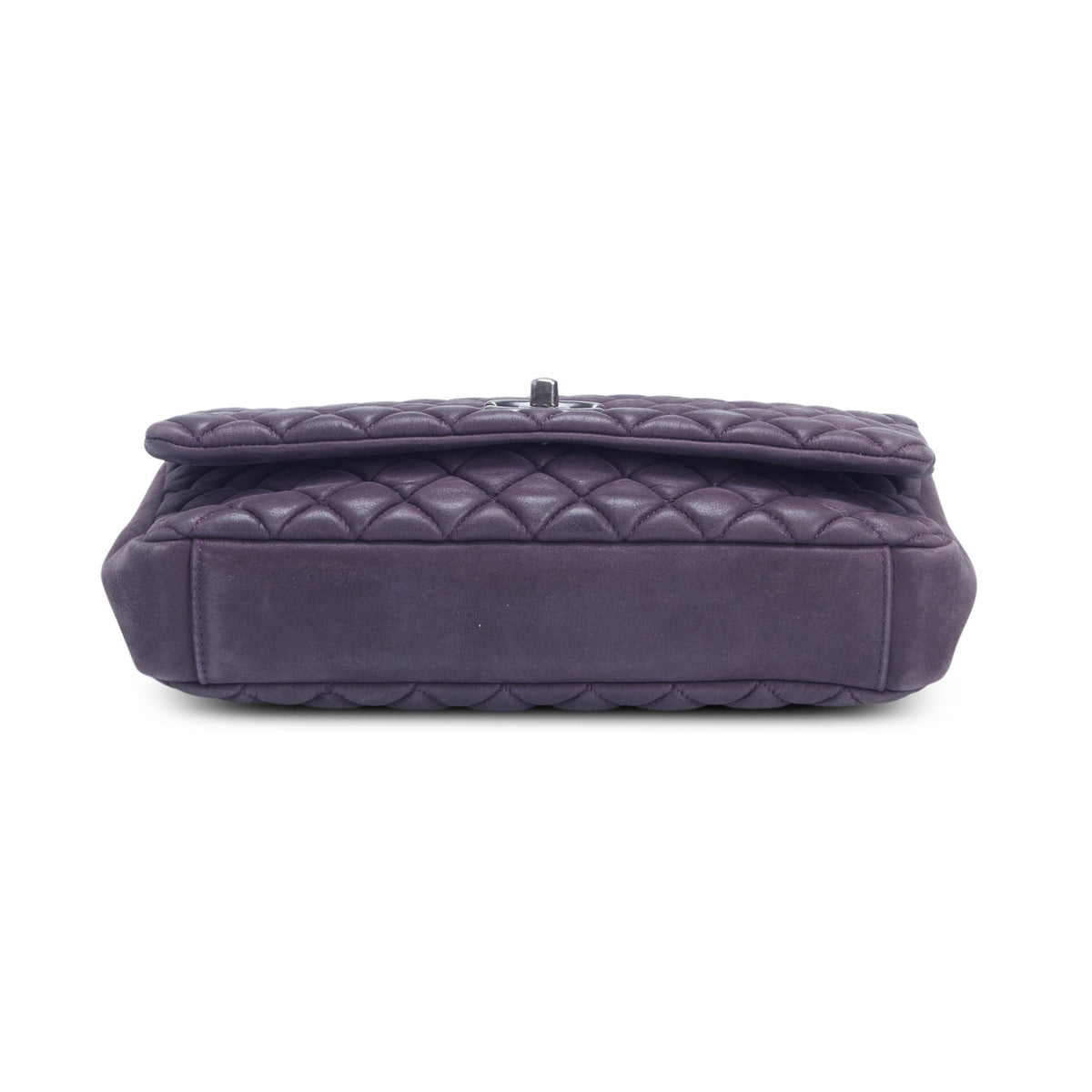Chanel Purple Lambskin Bubble Quilt Flap