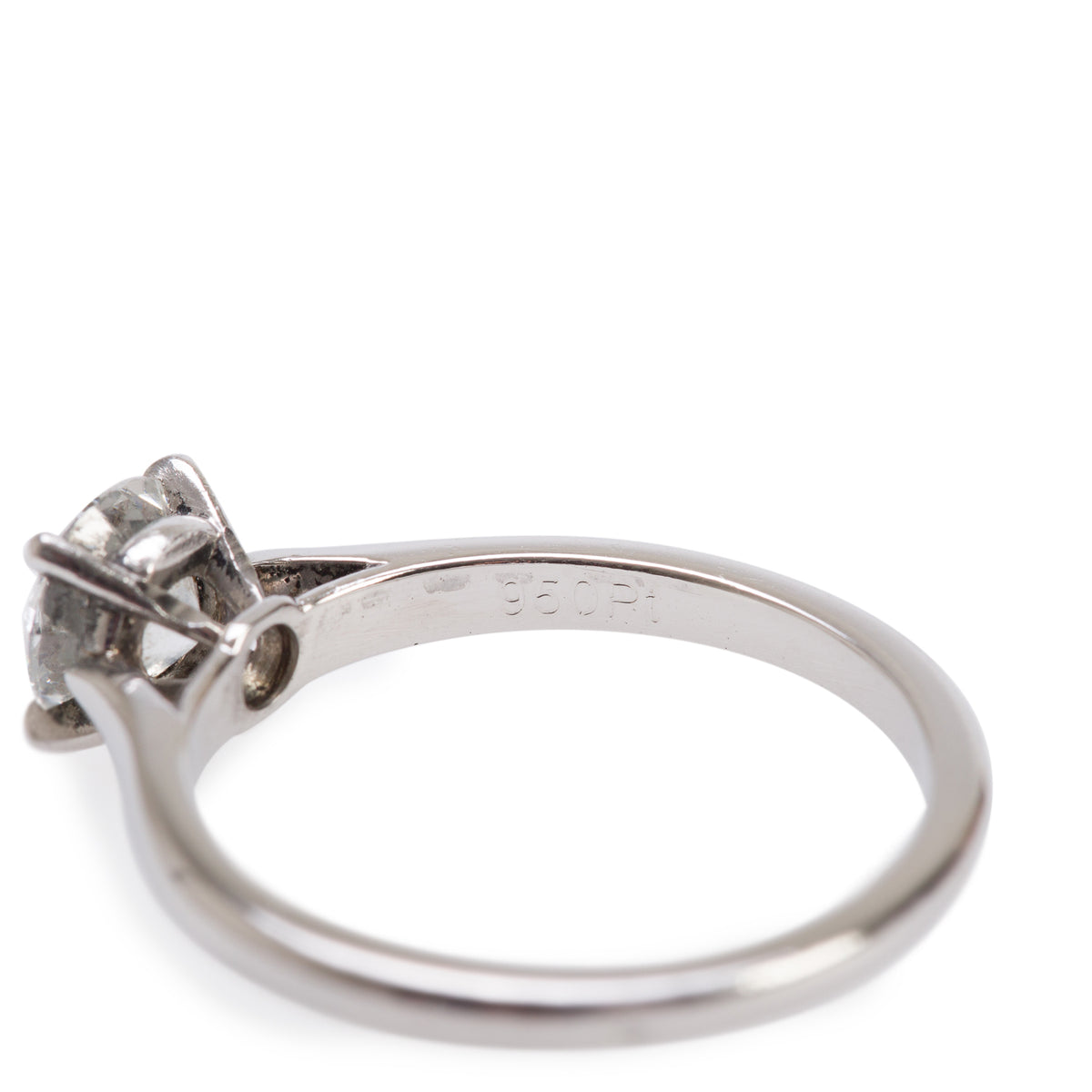 Cartier Platinum 0.86 ct. Diamond Solitaire Engagement Ring, Size 53 6.5 w/ GIA Diamond Certificate