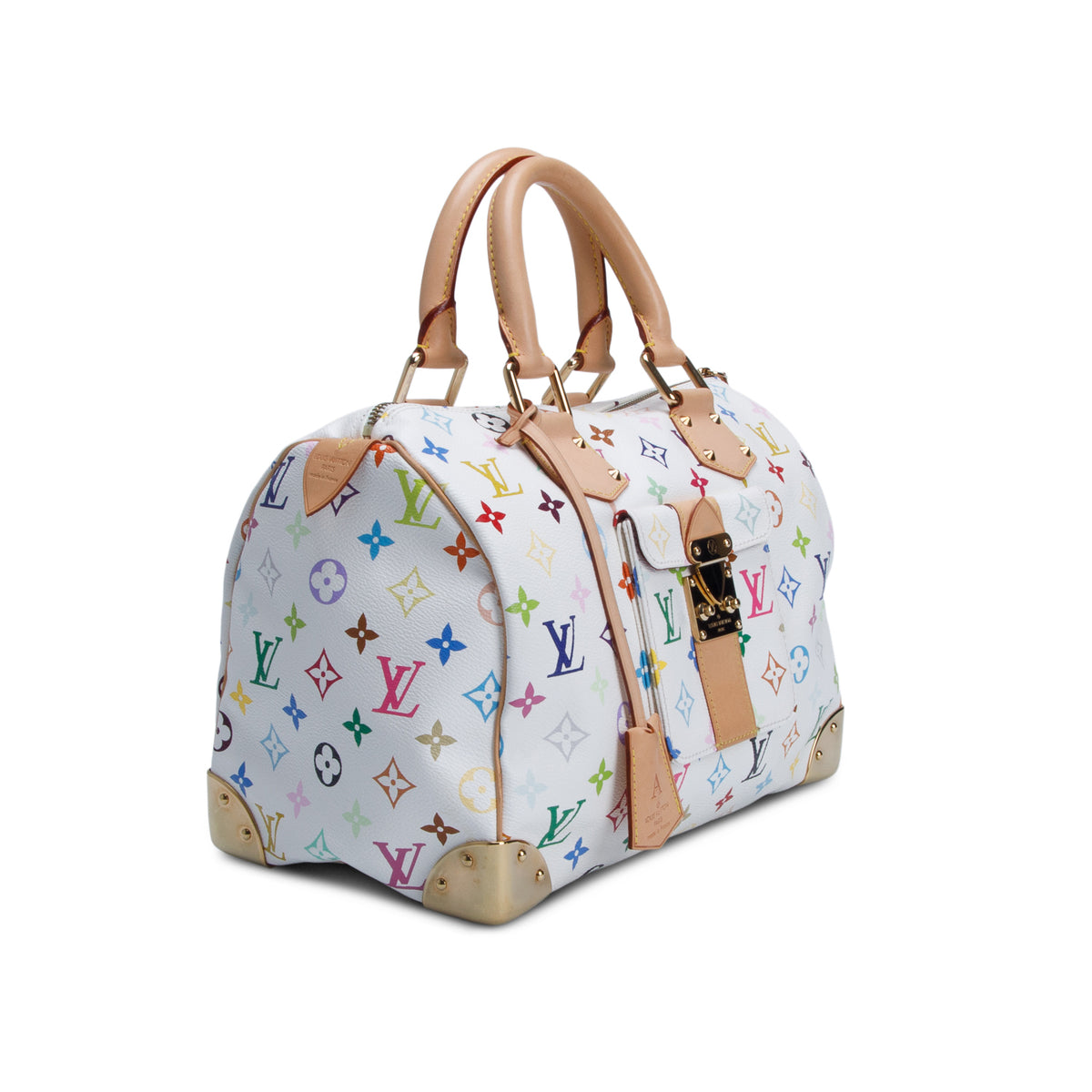 Louis Vuitton White Monogram Multicolore Speedy 30