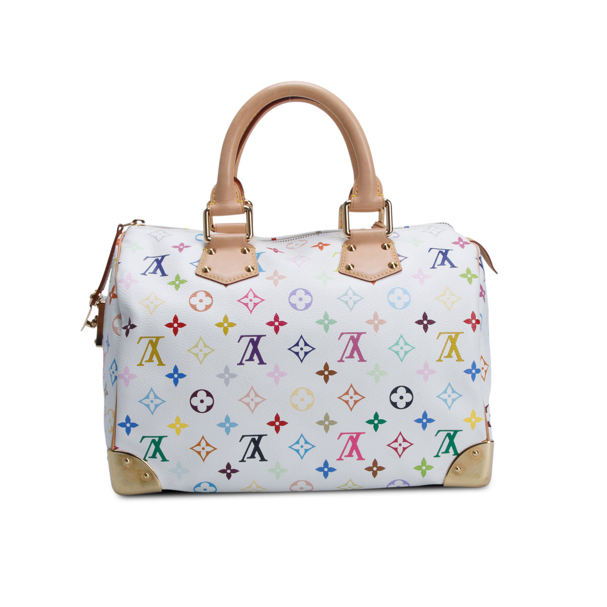 Louis Vuitton White Monogram Multicolore Speedy 30