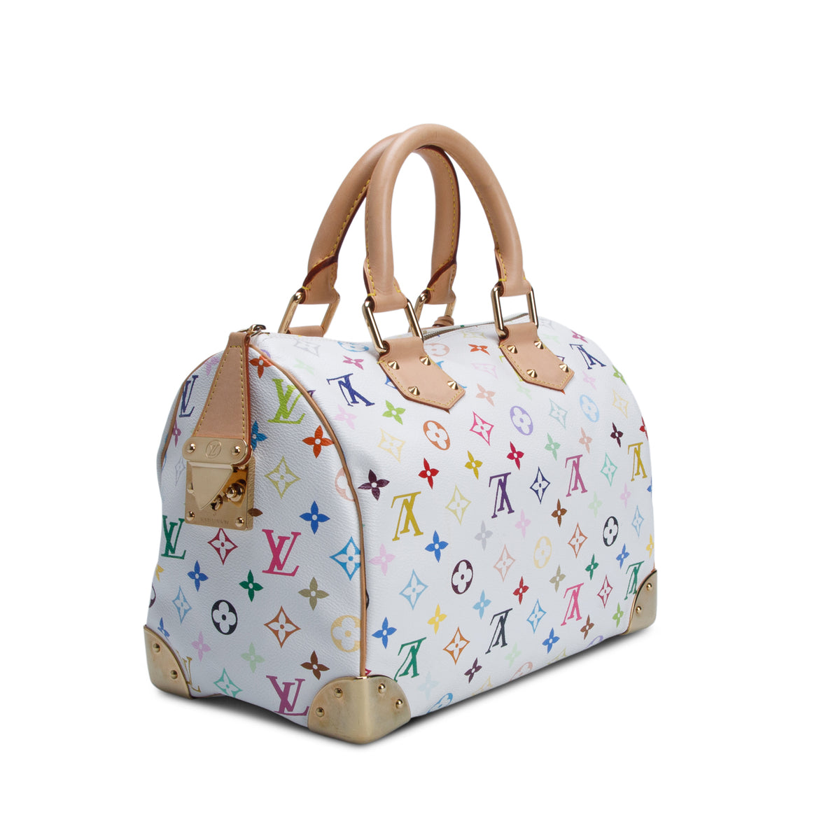 Louis Vuitton White Monogram Multicolore Speedy 30