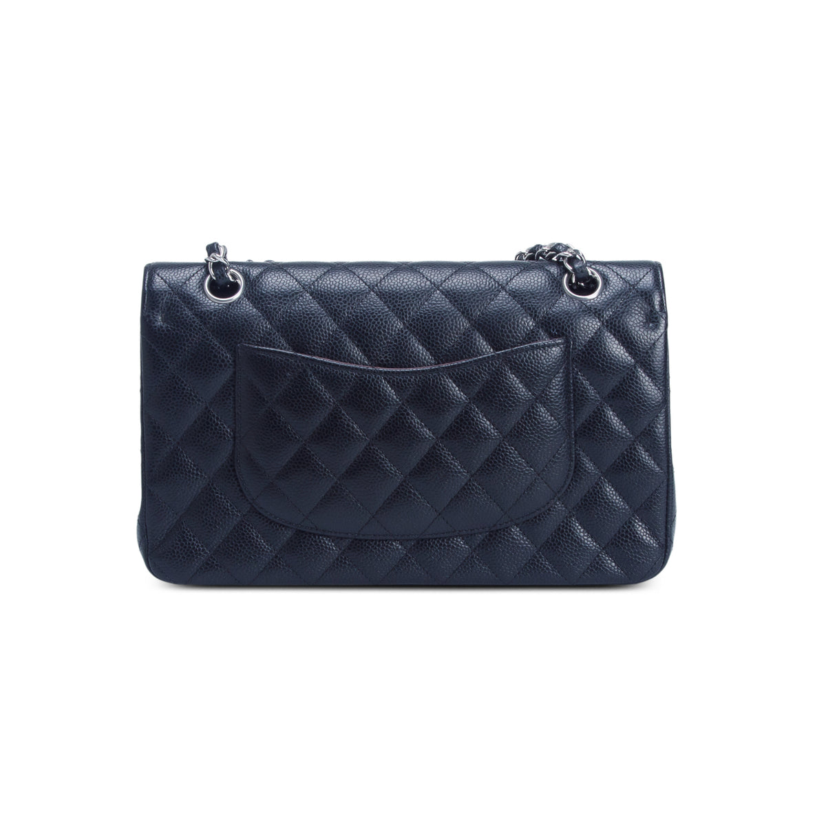 Chanel Black Caviar Quilted Medium Double Flap Bag
