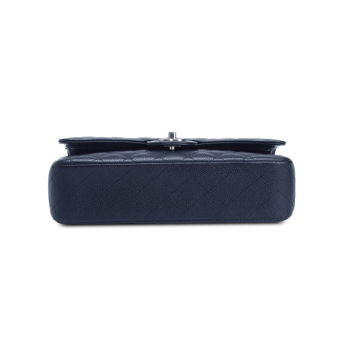 Chanel Black Caviar Quilted Medium Double Flap Bag