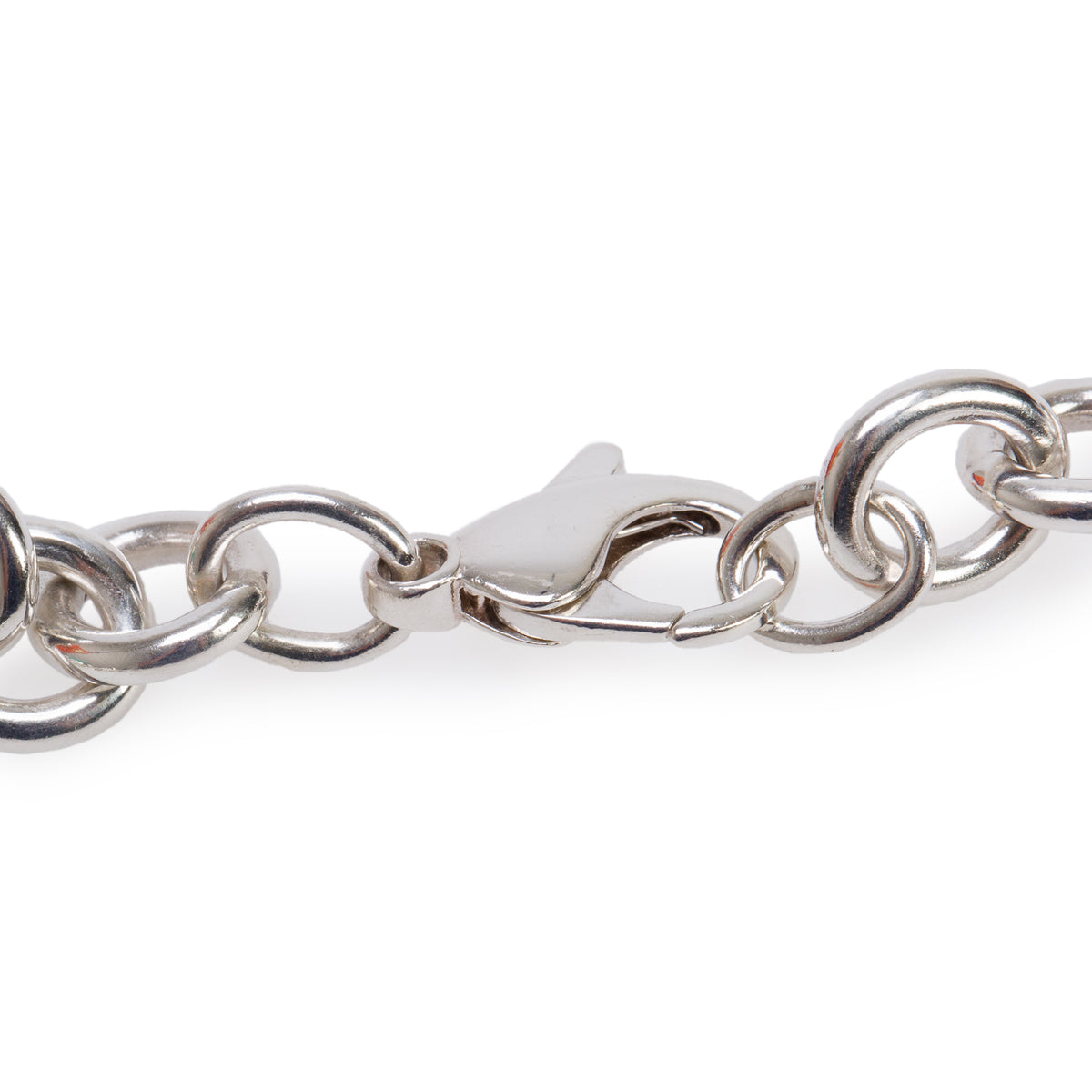 Tiffany & Co. Sterling Silver Heart Tag Chain Link Necklace