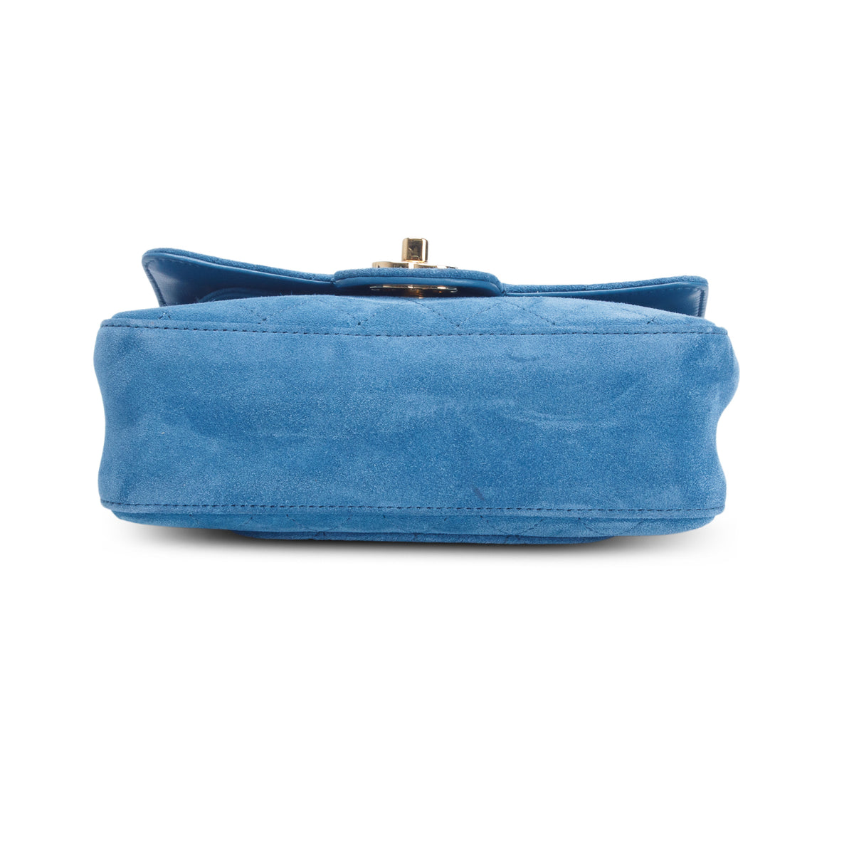 Chanel 2026 Blue Suede Calfskin Mini Souplissimo Flap w/ Box & Receipt