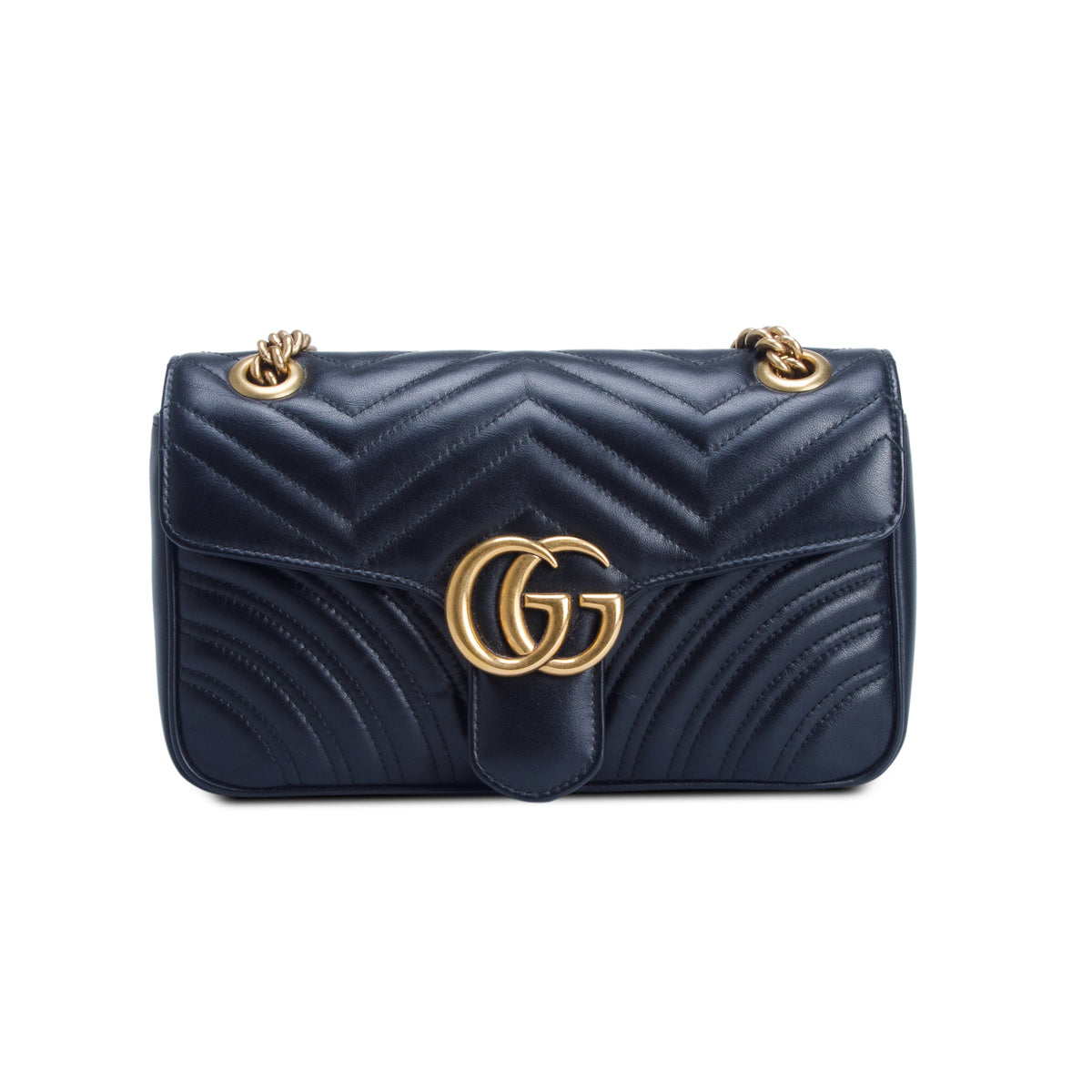 Gucci Black GG Marmont Matelasse Medium Shoulder Bag
