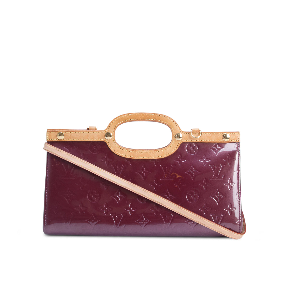 Louis Vuitton Burgundy Vernis Roxbury Drive w/ Strap
