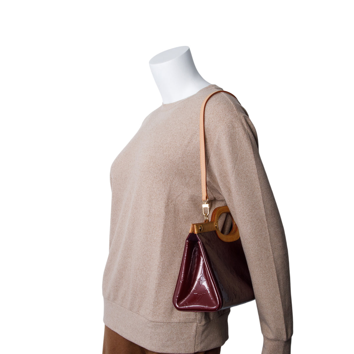 Louis Vuitton Burgundy Vernis Roxbury Drive w/ Strap